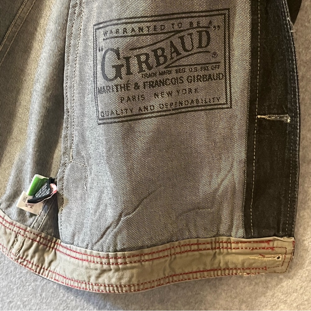 Marithe Francois Girbaud Denim Jean Trucker Jacket Coat Men’s 3XL Black Cotton - Picture 9 of 15